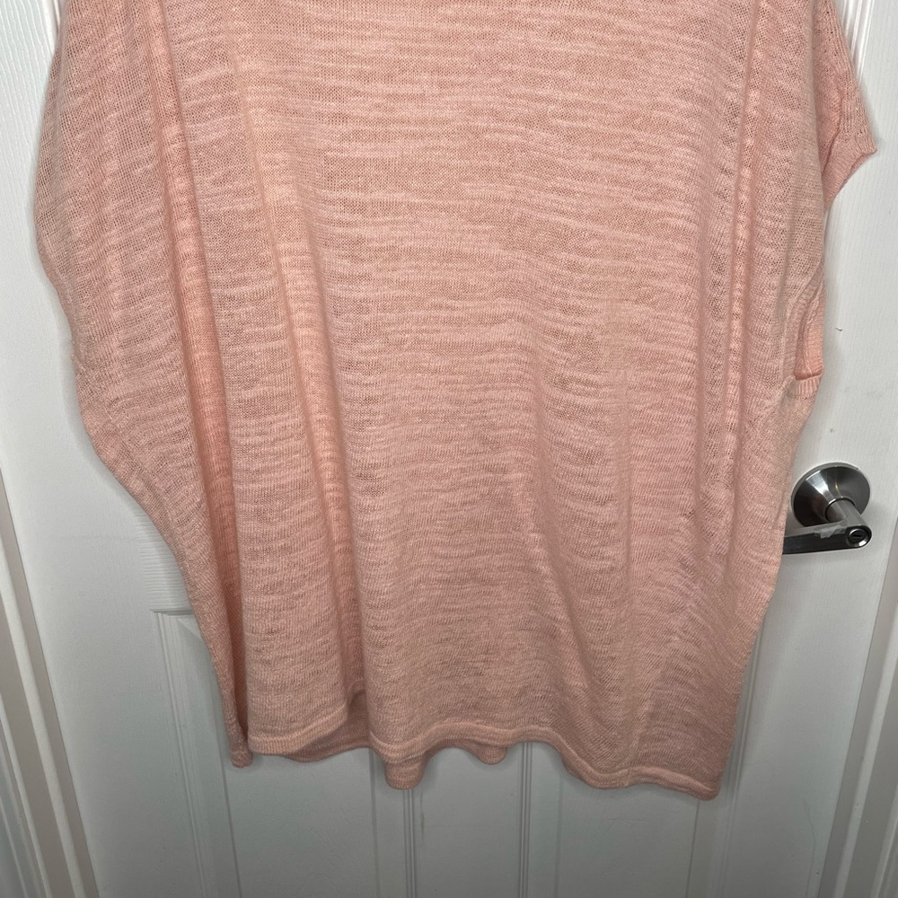 Pure Jill Linen Blend Sleeveless Top Beach Coastal Quiet Luxury in Pink 2X - Picture 4 of 10